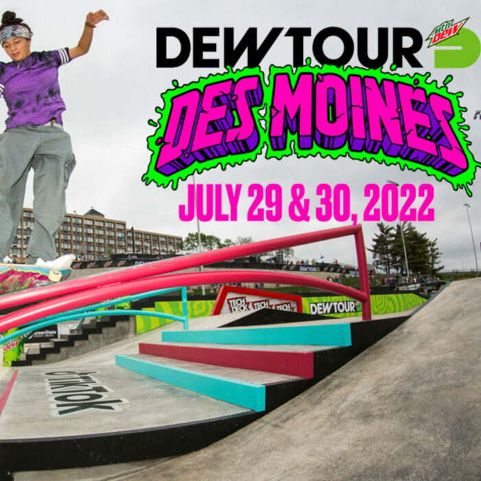 DMR The Dew Tour returns to Des Moines’ Lauridsen Skatepark in July